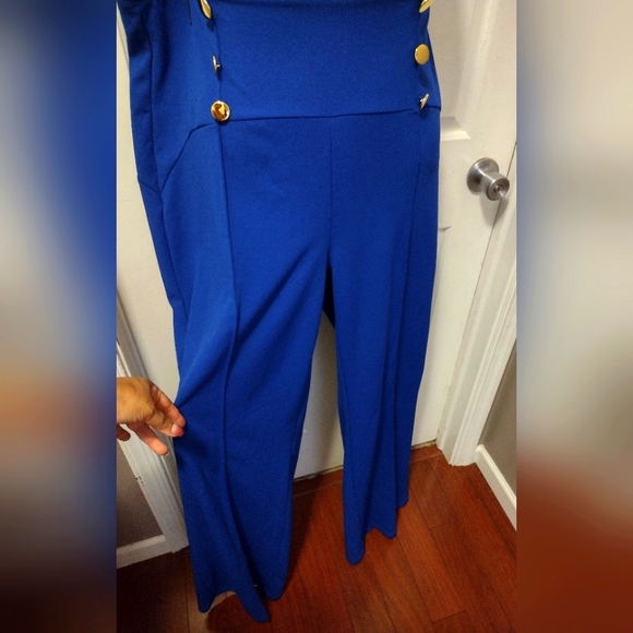 Fashion Nova High Waisted Dress Pants w/ Gold Button Details Sz 3X - Picture 4 of 8